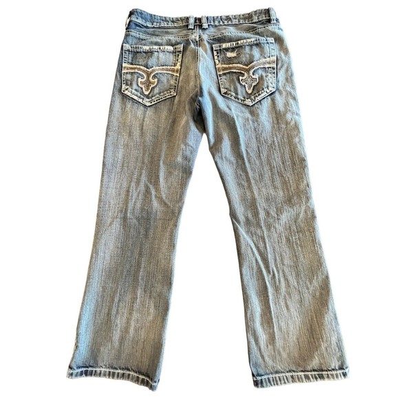 Route 66 Relaxed Straight Jeans Mens Size Tag 34x30 - Picture 2 of 7